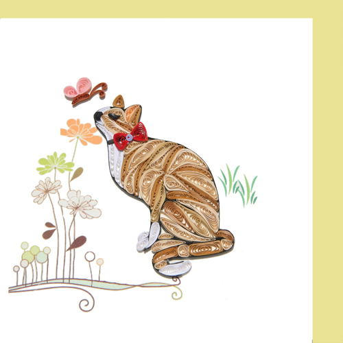 brown cat quilling yoderdo