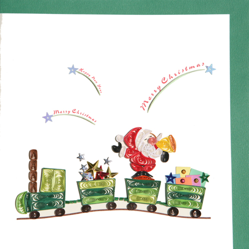 Santa Delivery present on the train